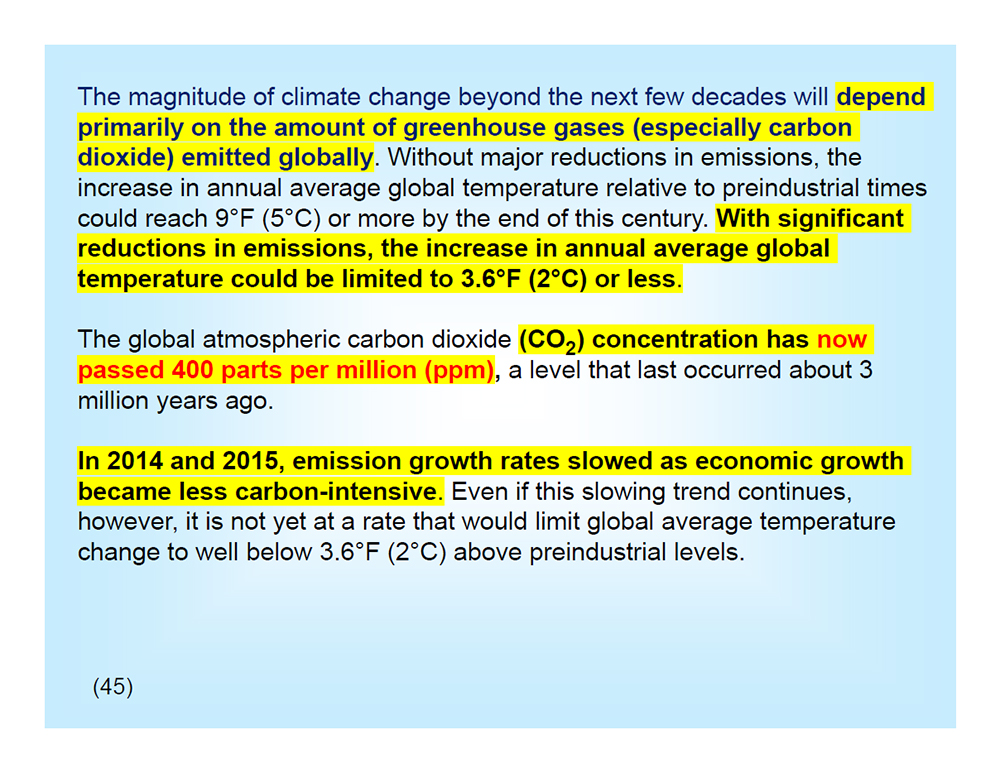 Principle Findings of the NCA-4 Report - 2017 and 2018 slide 3 of 3