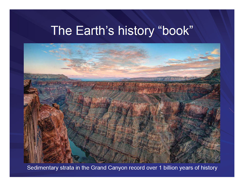 The Earth's history book
