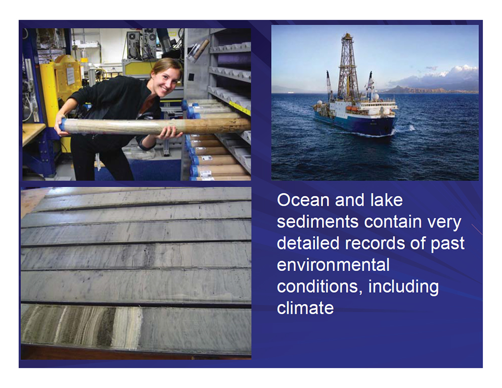 Ocean and lake sediment information