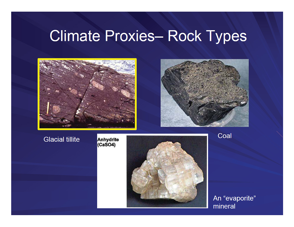 Climate Proxies - Rock Types