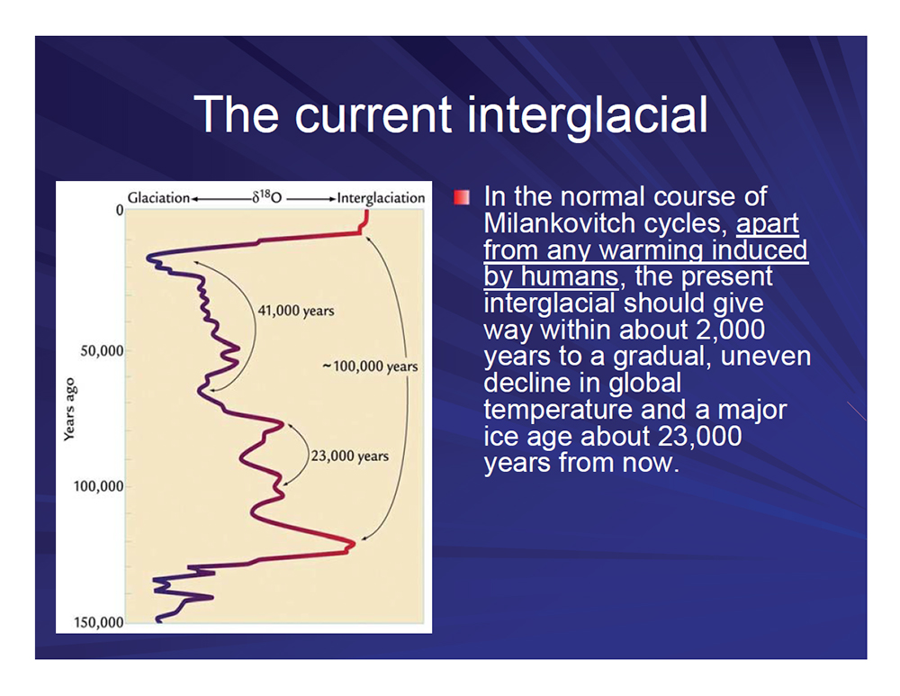 The current interglacial