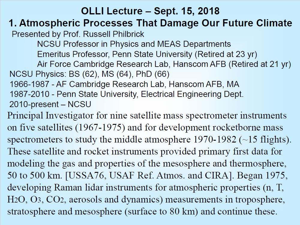 Atmospheric Processes That Damage Our Future Climate