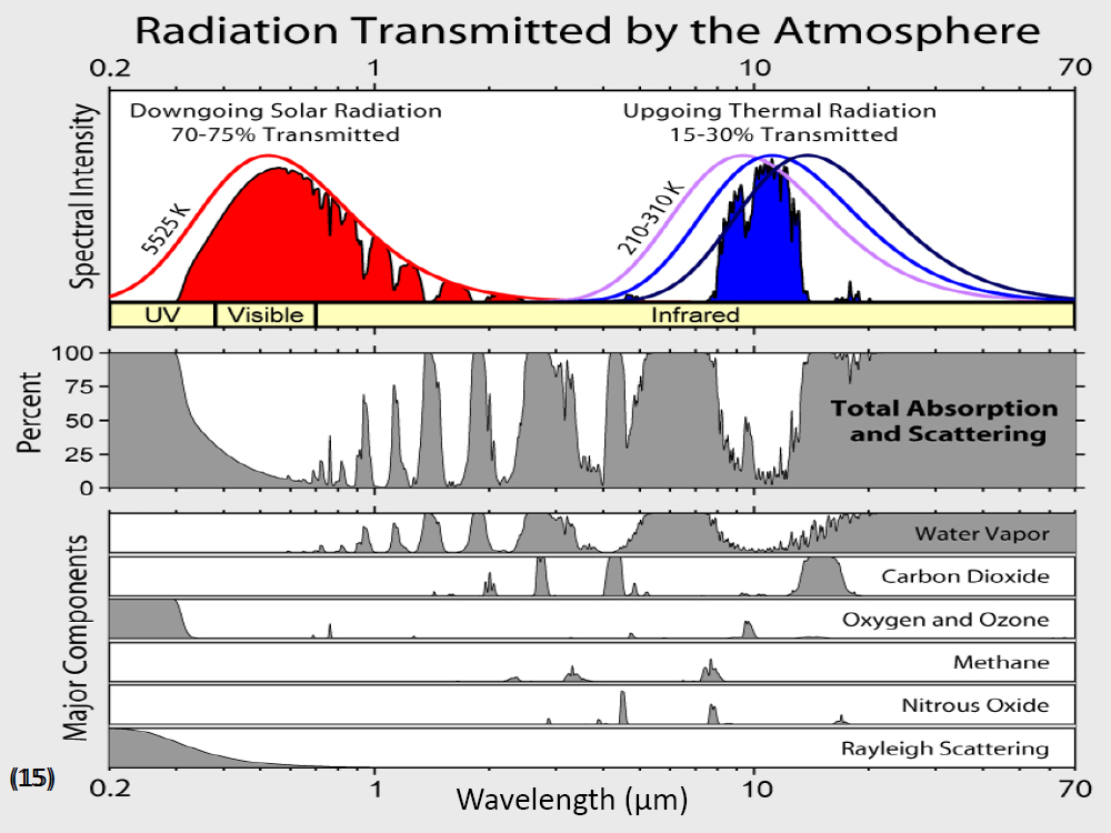 Radiation Transmitted by the Atmosphere