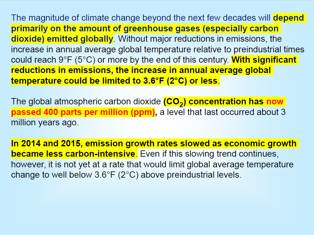 Projected Climate Change Results - 2