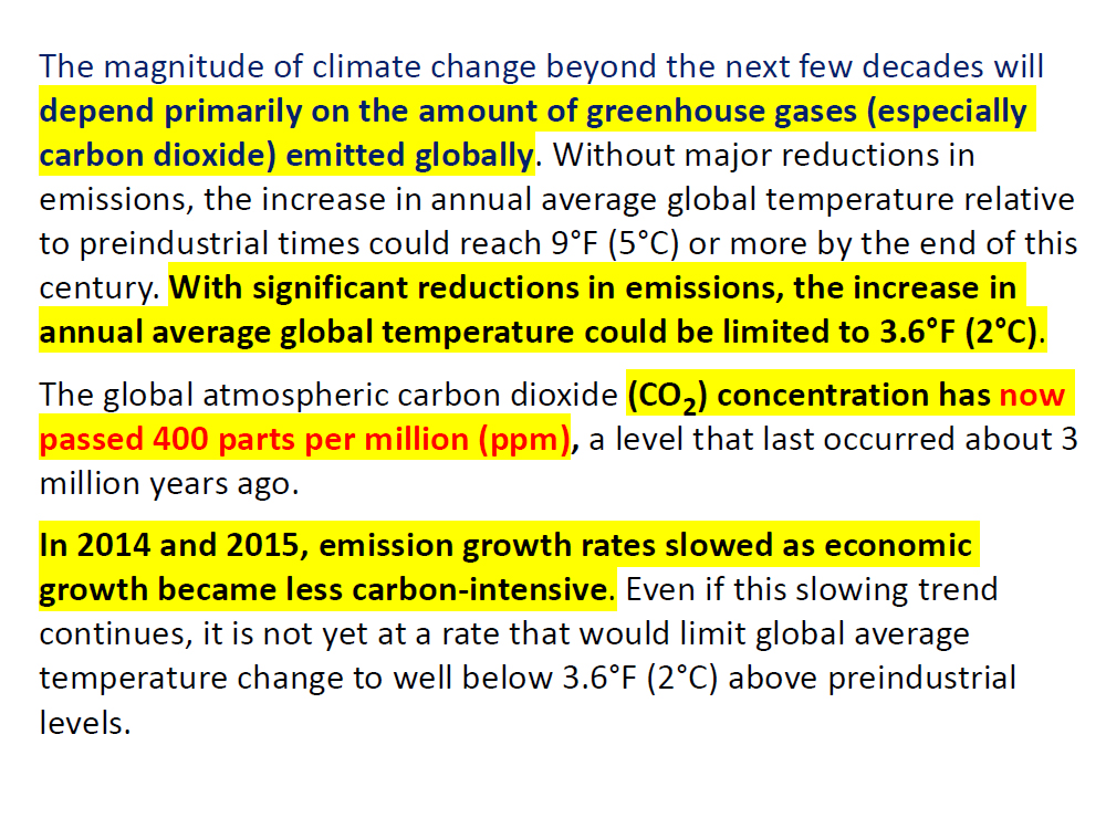 Principle Findings of the NCA-4 Report - 2017 and 2018 - 3